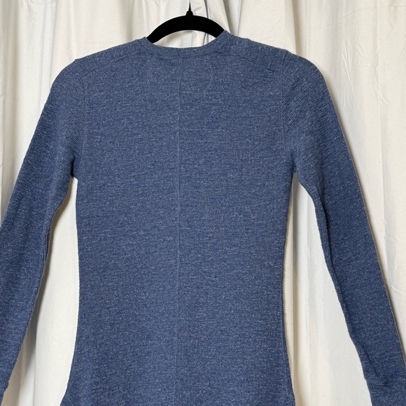 Polo Ralph Lauren Waffle-Knit Henley Maxi Dress Blue Western Boho Small - Picture 12 of 14